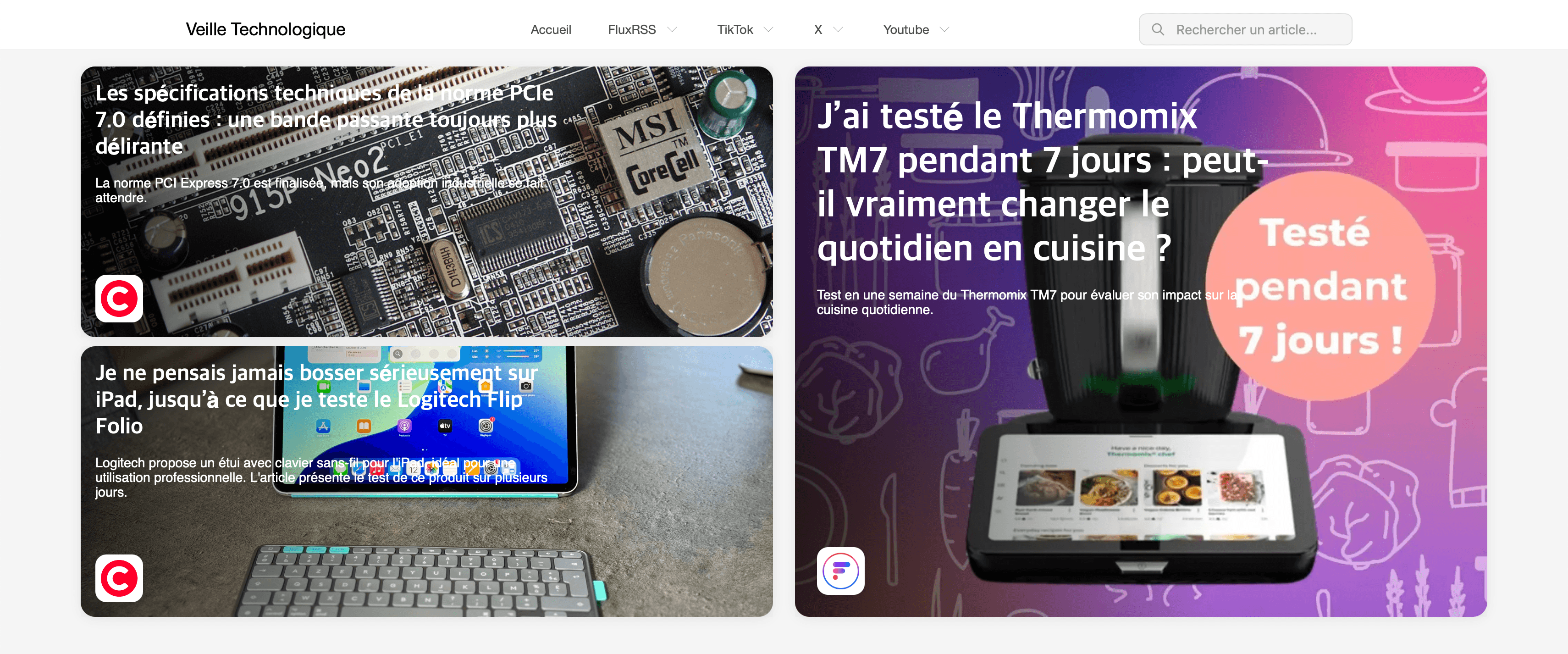 Site web de Veille Technologique